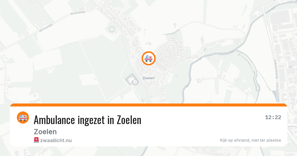 Ambulance ingezet in Zoelen — 19 jul 2026
