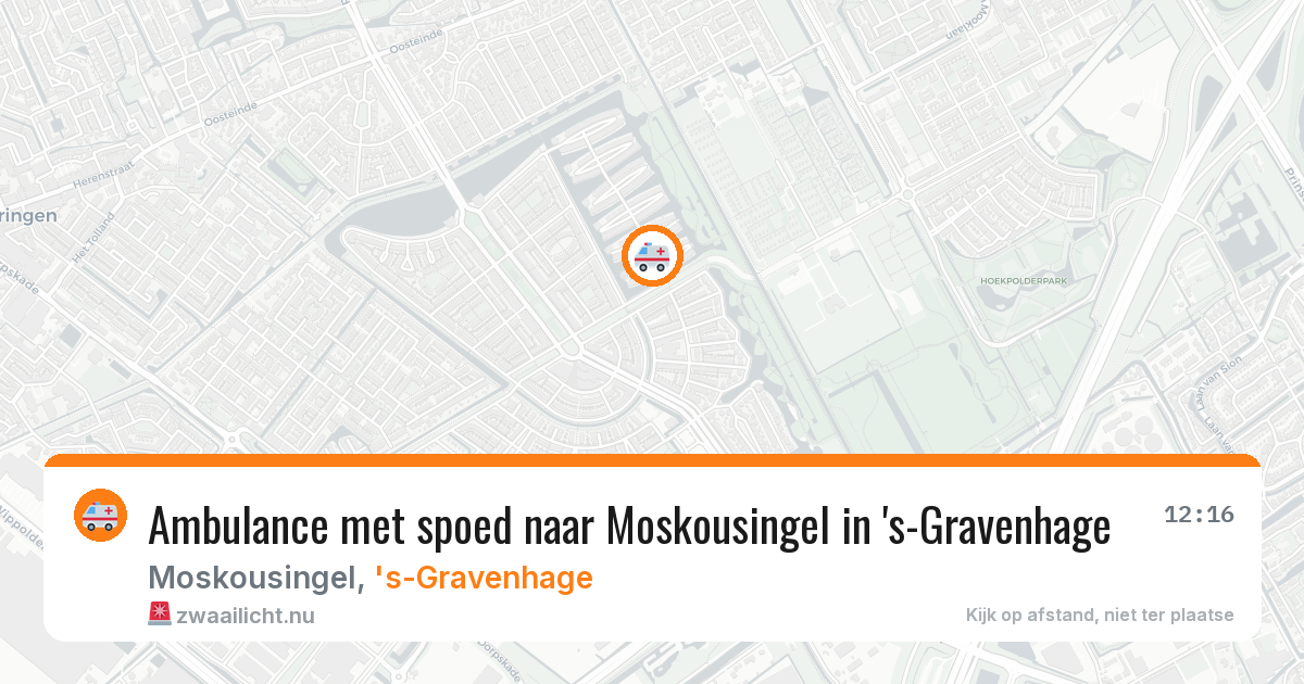 Ambulance met spoed naar Moskousingel in 's-Gravenhage — 1 jun 2026