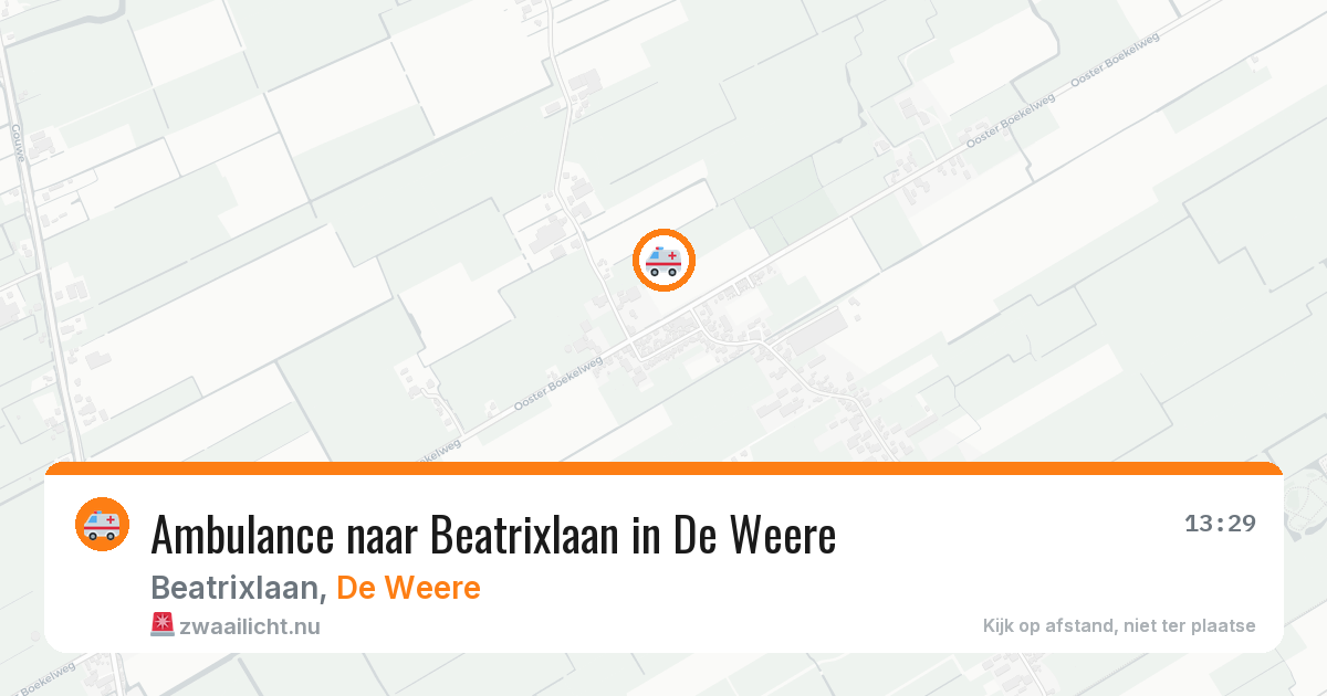 Ambulance naar Beatrixlaan in De Weere — 12 mei 2026