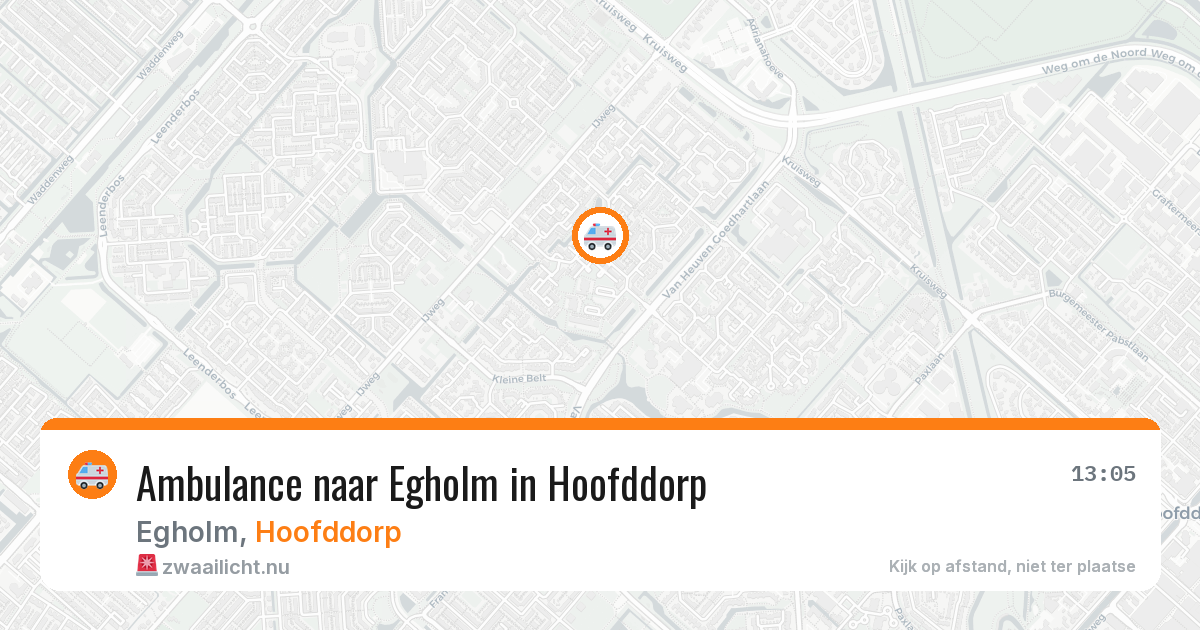 Ambulance naar Egholm in Hoofddorp — 21 jul 2026