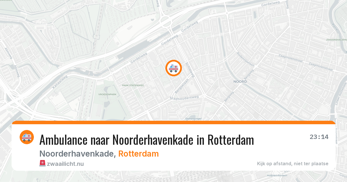 Ambulance naar Noorderhavenkade in Rotterdam — 17 mrt 2026