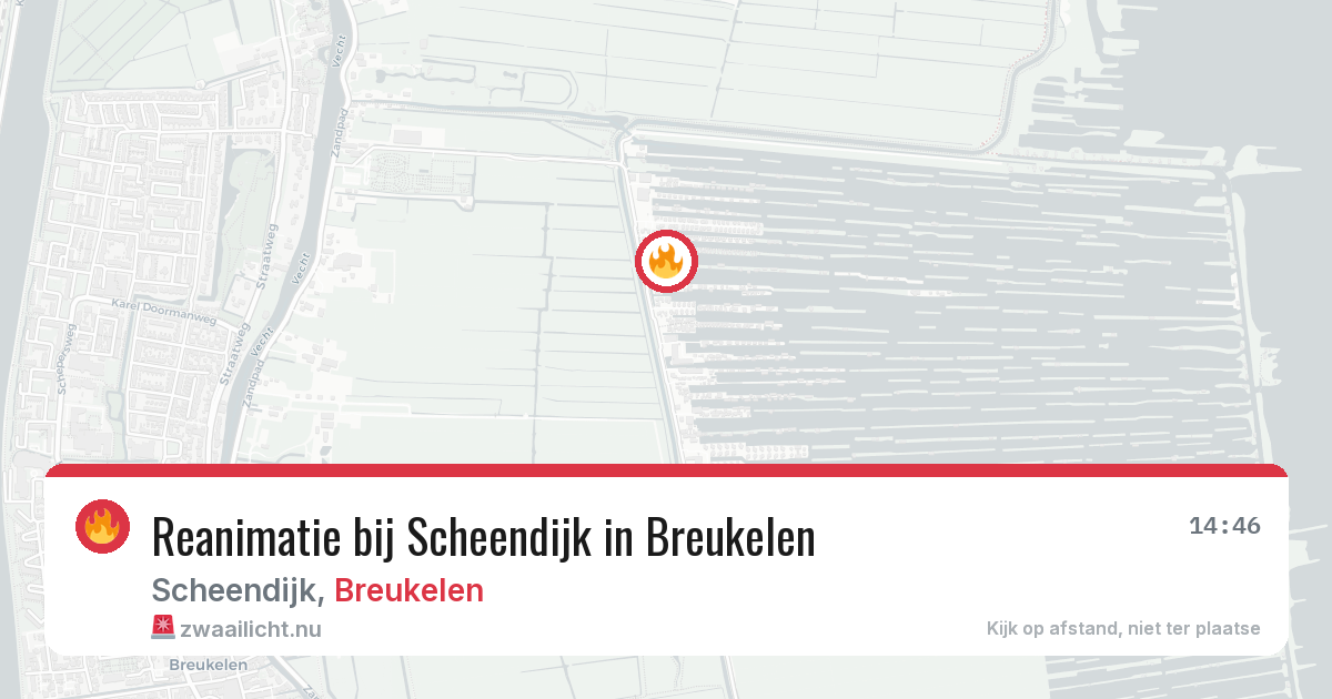 Reanimatie bij Scheendijk in Breukelen — 21 mei 2026
