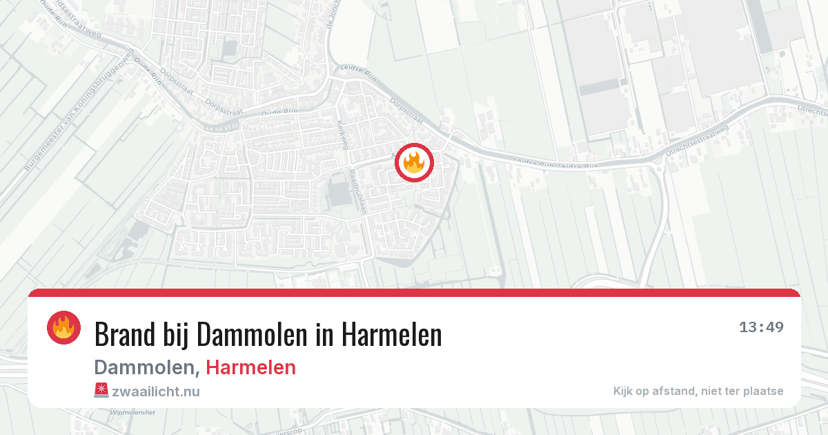 Brand bij Dammolen in Harmelen — 11 jul 2026