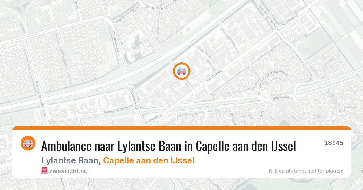 Ambulance naar Lylantse Baan in Capelle aan den IJssel — 26 mrt 2026