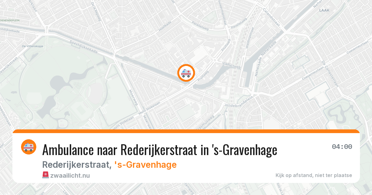 Ambulance naar Rederijkerstraat in 's-Gravenhage — 13 mei 2026