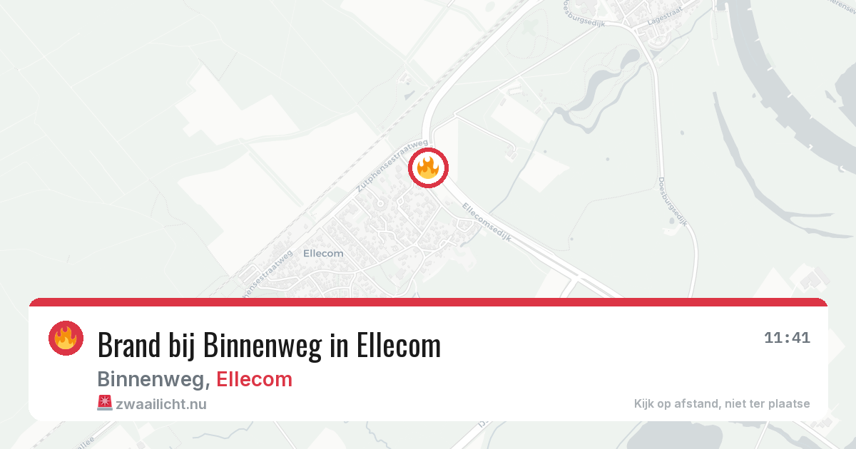 Brand bij Binnenweg in Ellecom — 14 jul 2026