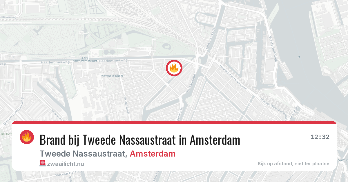 Brand bij Tweede Nassaustraat in Amsterdam — 23 jul 2026