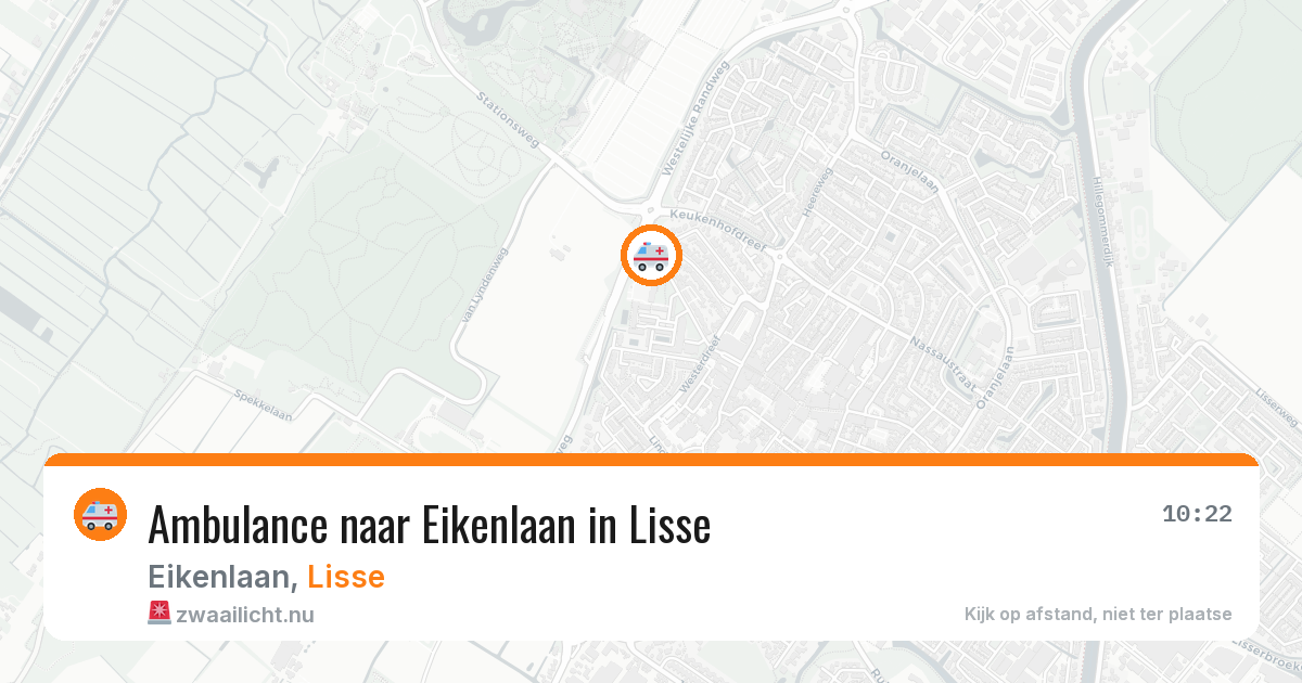 Ambulance naar Eikenlaan in Lisse — 17 jul 2026