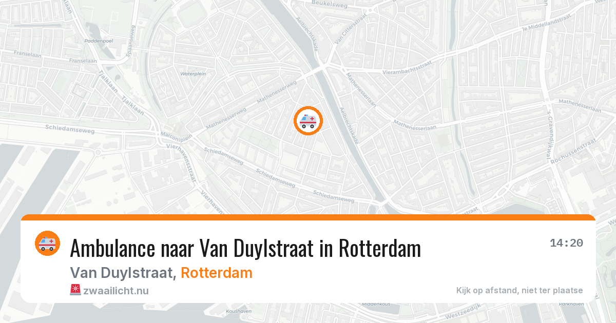 Ambulance naar Van Duylstraat in Rotterdam — 1 jun 2026