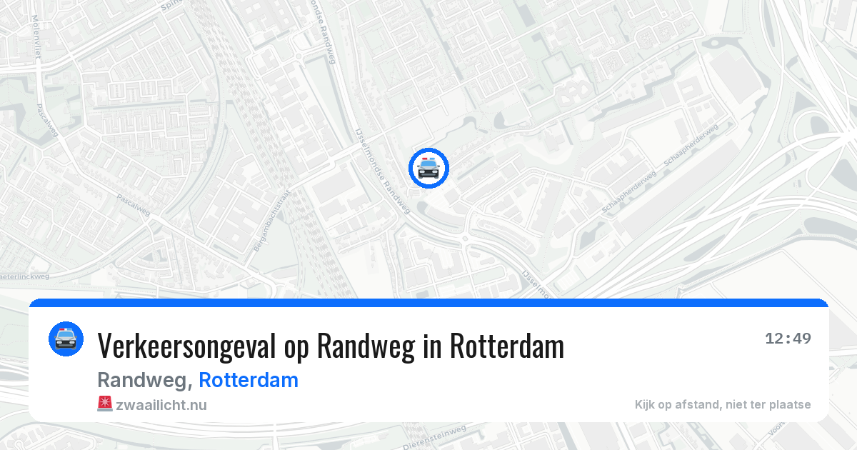 Verkeersongeval op Randweg in Rotterdam — 19 mrt 2026