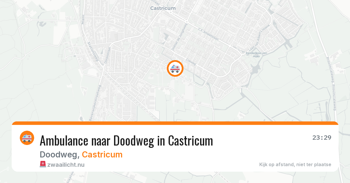 Ambulance naar Doodweg in Castricum — 15 apr 2026
