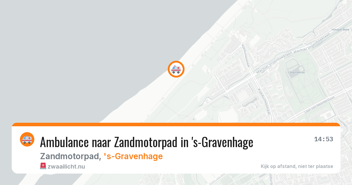 Ambulance naar Zandmotorpad in 's-Gravenhage — 23 mei 2026