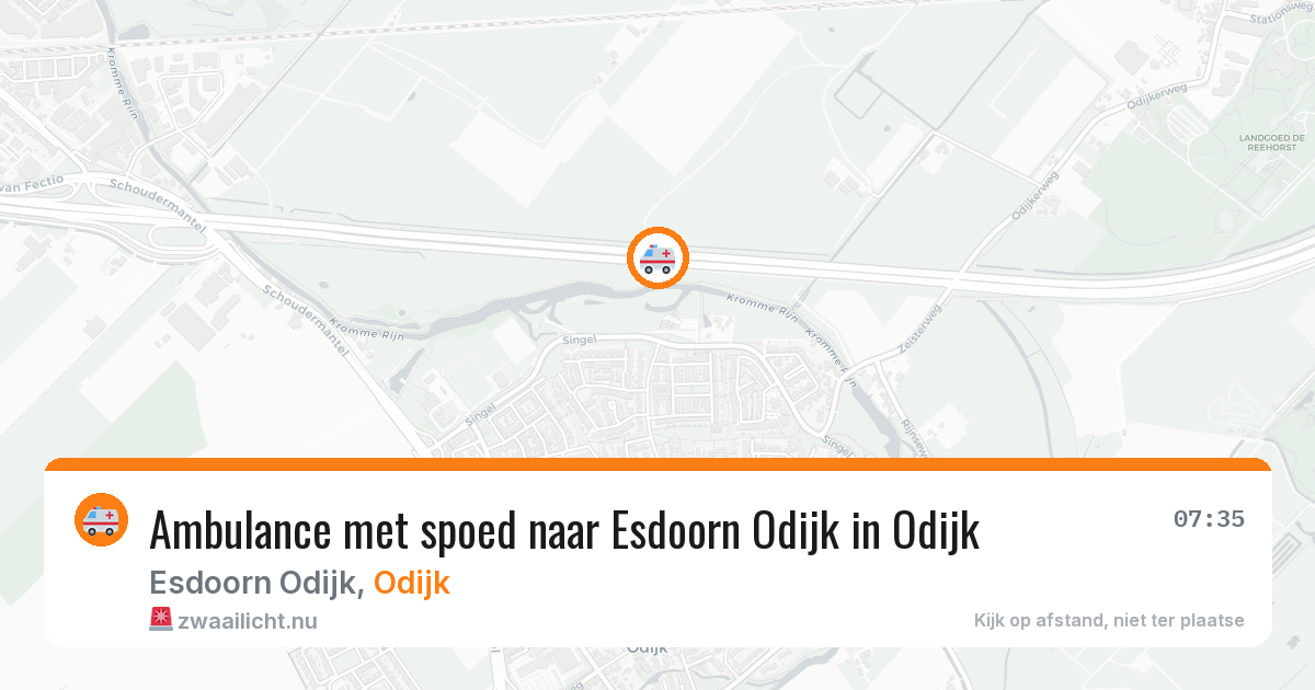 Ambulance met spoed naar Esdoorn Odijk in Odijk — 30 mei 2026