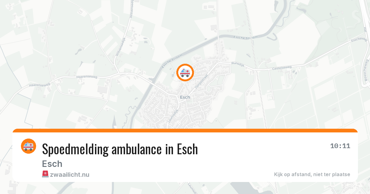 Spoedmelding ambulance in Esch — 5 apr 2026