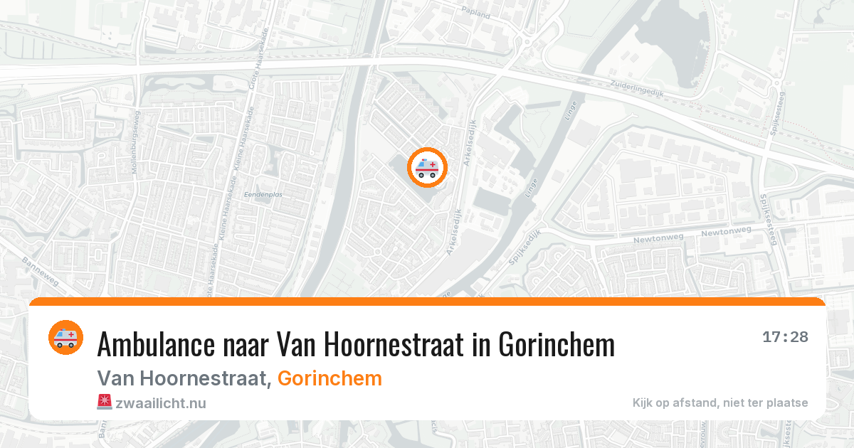 Ambulance naar Van Hoornestraat in Gorinchem — 18 jul 2026
