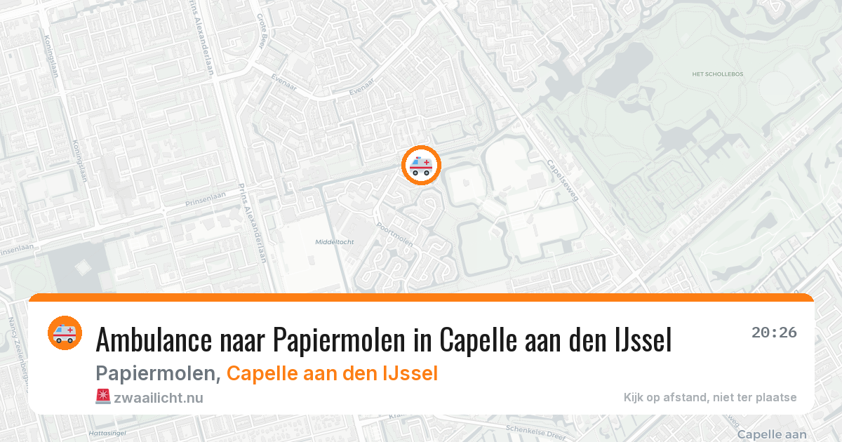 Ambulance naar Papiermolen in Capelle aan den IJssel — 12 mei 2026