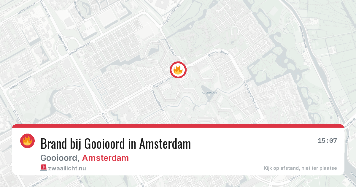 Brand bij Gooioord in Amsterdam — 22 mei 2026