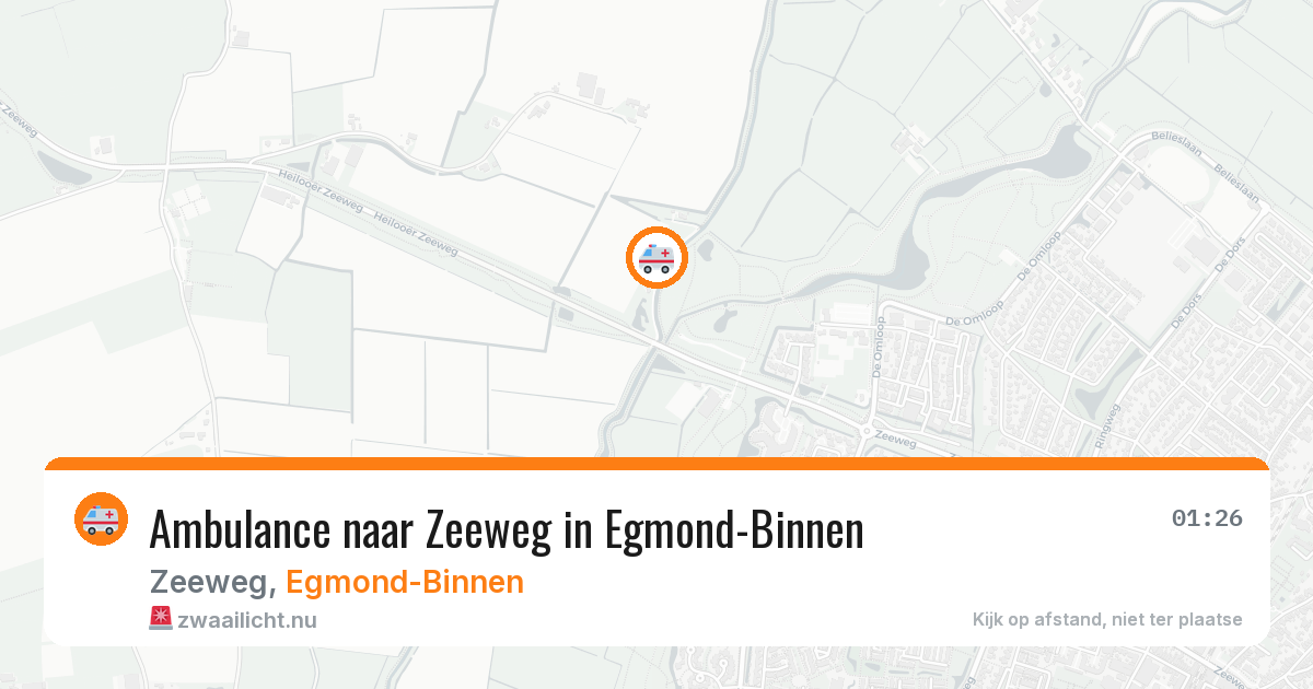 Ambulance naar Zeeweg in Egmond-Binnen — 11 apr 2026