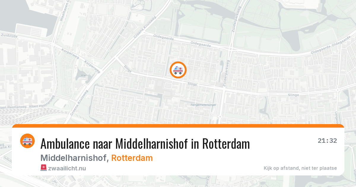 Ambulance naar Middelharnishof in Rotterdam — 19 mei 2026