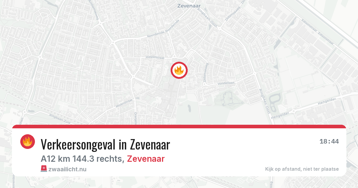 Verkeersongeval in Zevenaar — 17 mei 2026