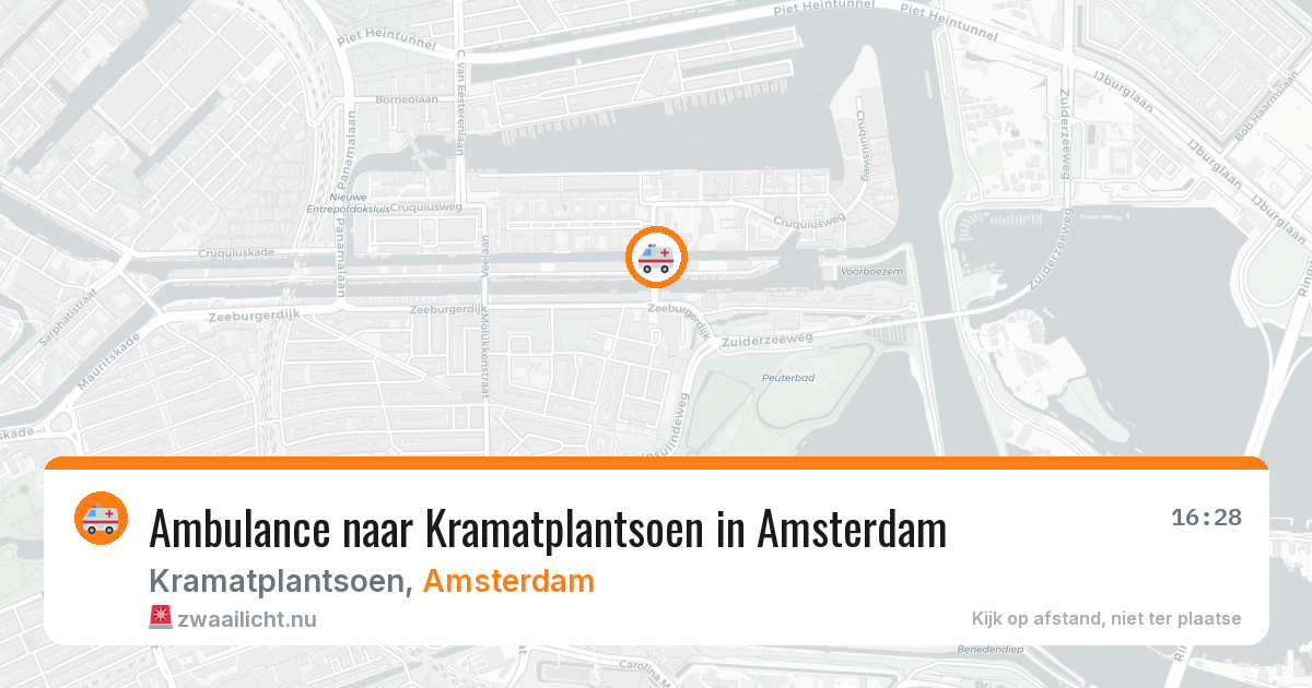 Ambulance naar Kramatplantsoen in Amsterdam — 14 mrt 2026