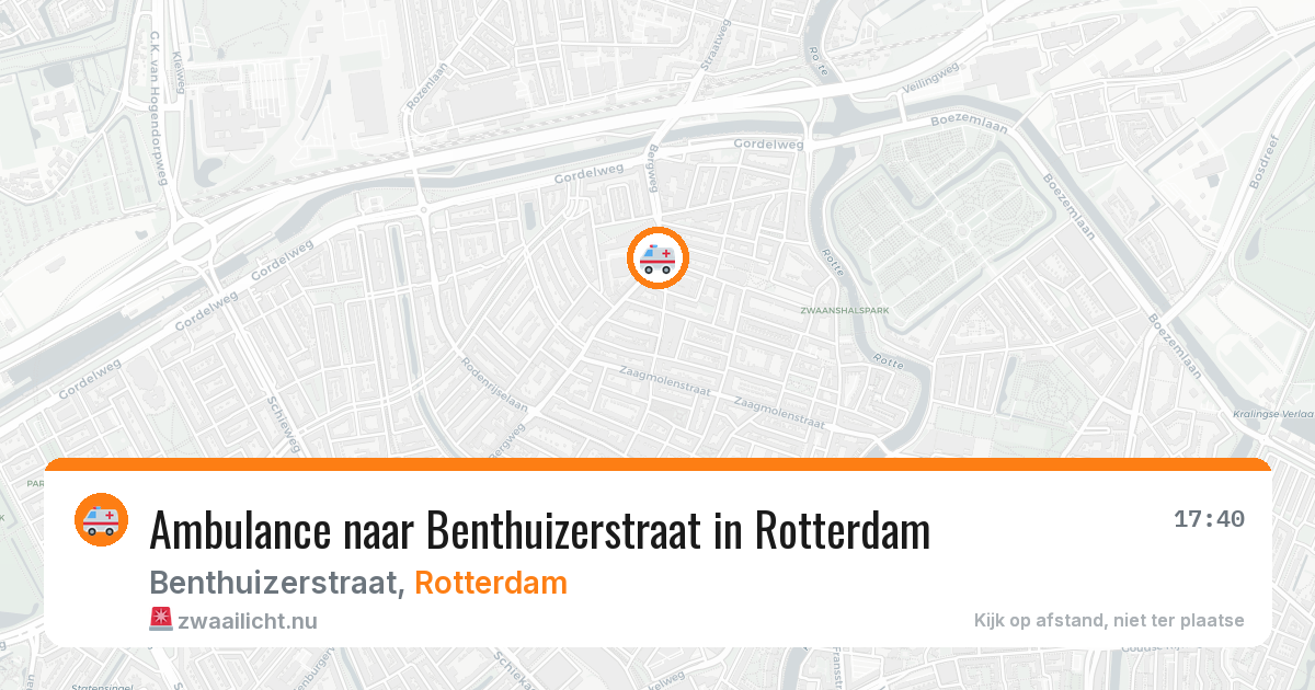 Ambulance naar Benthuizerstraat in Rotterdam — 12 mei 2026