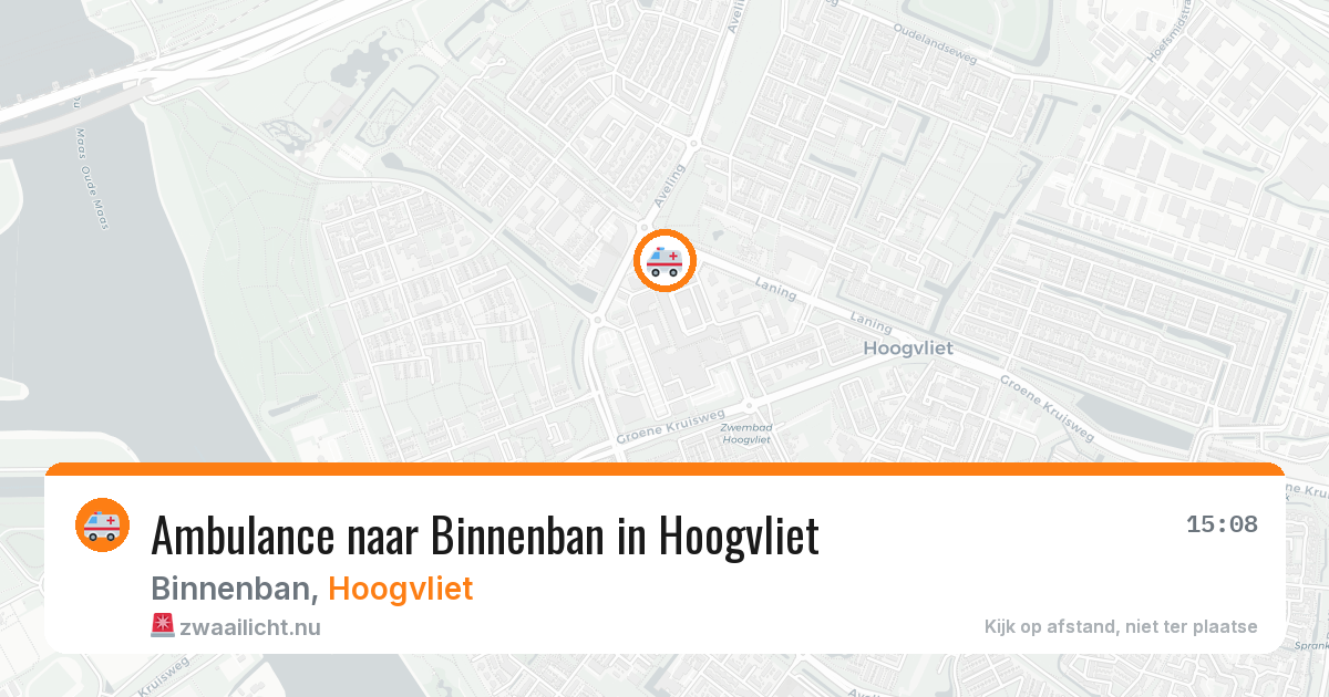 Ambulance naar Binnenban in Hoogvliet — 16 jul 2026