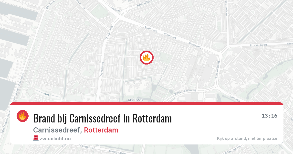 Brand bij Carnissedreef in Rotterdam — 7 jun 2026