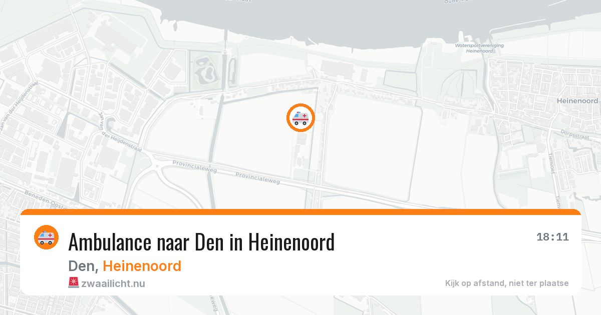 Ambulance naar Den in Heinenoord — 19 mei 2026