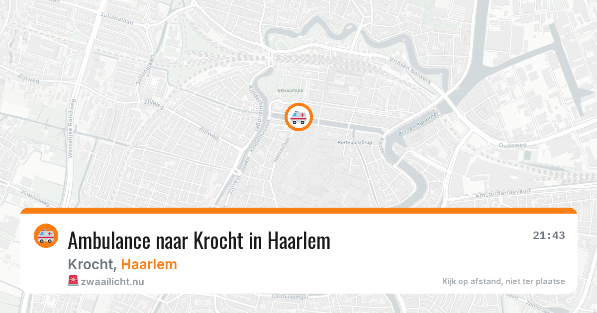 Ambulance naar Krocht in Haarlem — 21 mei 2026