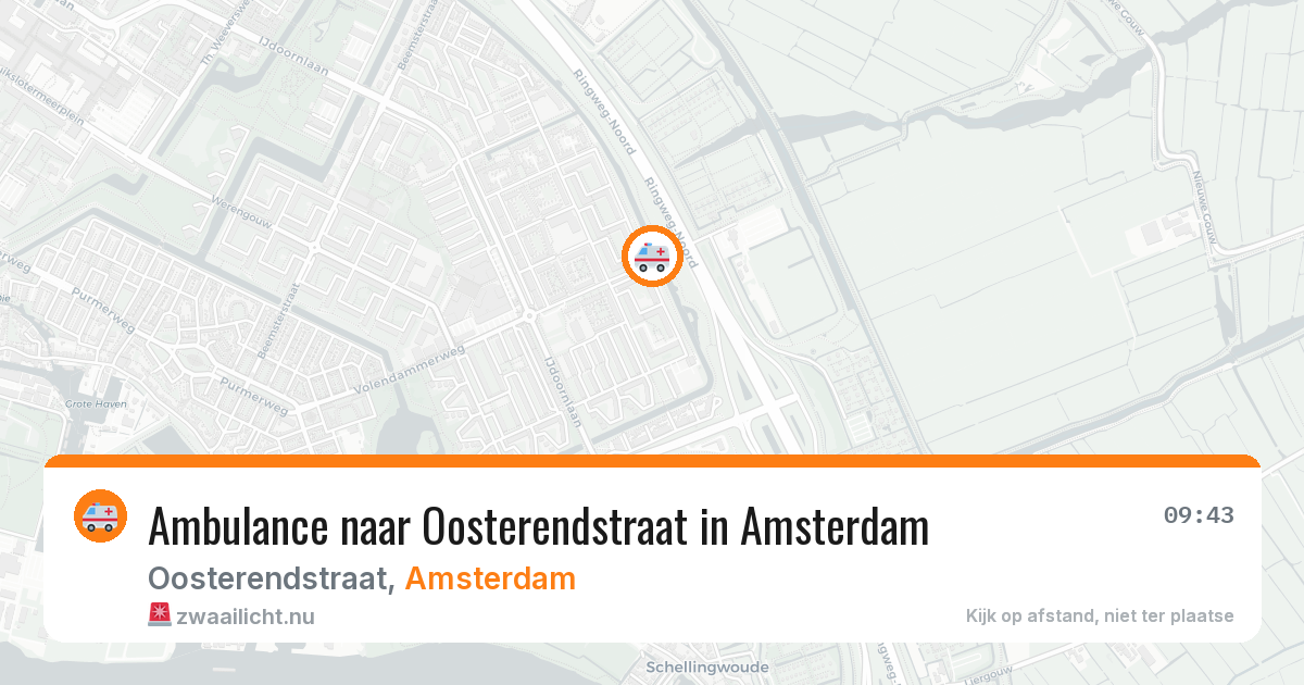 Ambulance naar Oosterendstraat in Amsterdam — 13 apr 2026