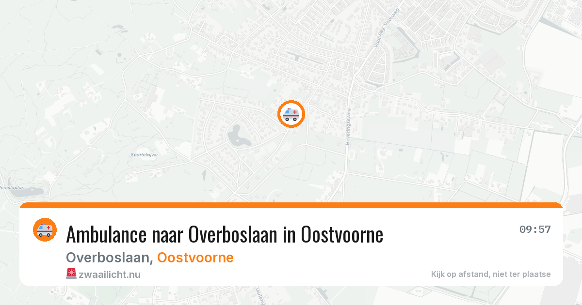 Ambulance naar Overboslaan in Oostvoorne — 6 jun 2026