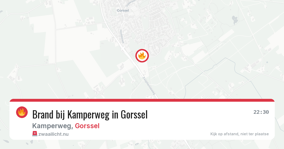Brand bij Kamperweg in Gorssel — 14 jul 2026