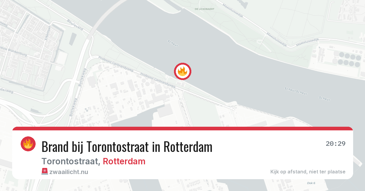Brand bij Torontostraat in Rotterdam — 10 jul 2026