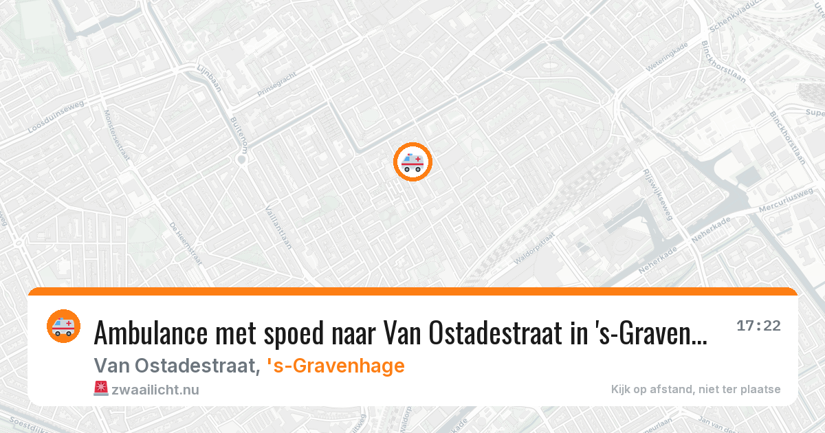 Ambulance met spoed naar Van Ostadestraat in 's-Gravenhage — 23 jan 2026