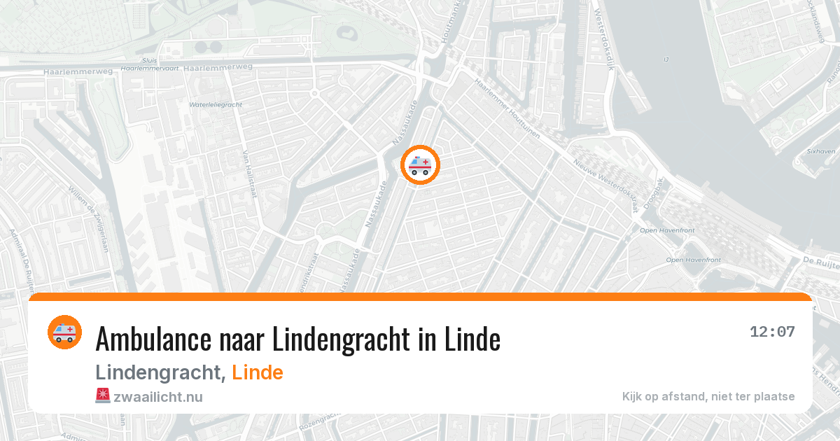 Ambulance naar Lindengracht in Linde — 2 jun 2026