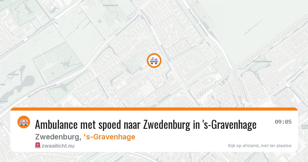 Ambulance met spoed naar Zwedenburg in 's-Gravenhage — 5 mrt 2026