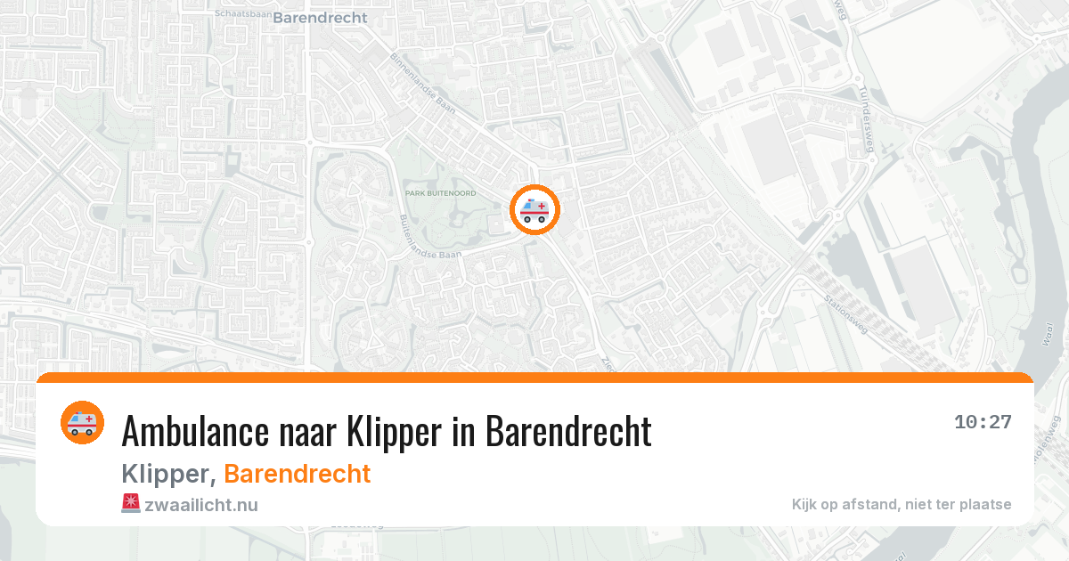 Ambulance naar Klipper in Barendrecht — 17 jul 2026