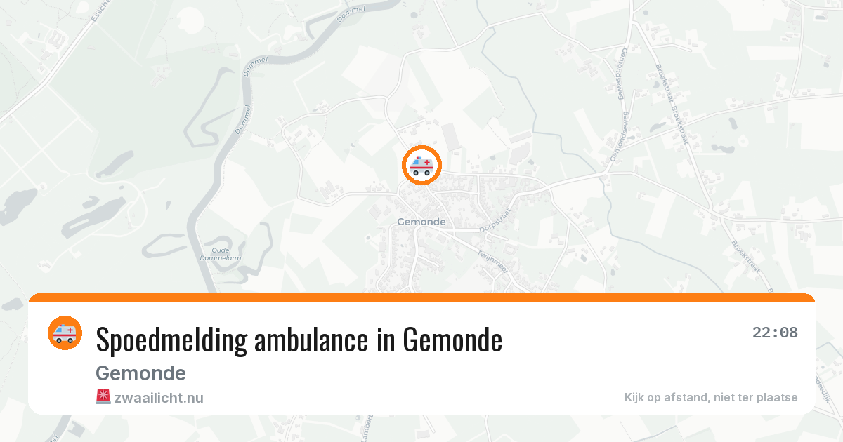 Spoedmelding ambulance in Gemonde — 23 mrt 2026