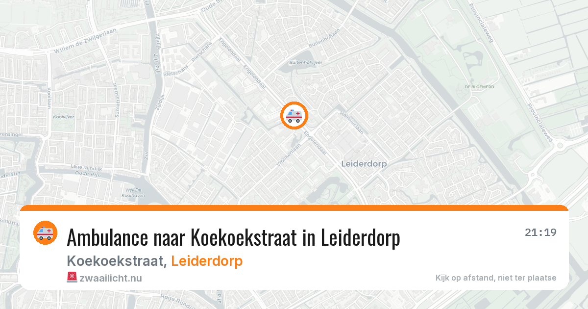 Ambulance naar Koekoekstraat in Leiderdorp — 12 jul 2026