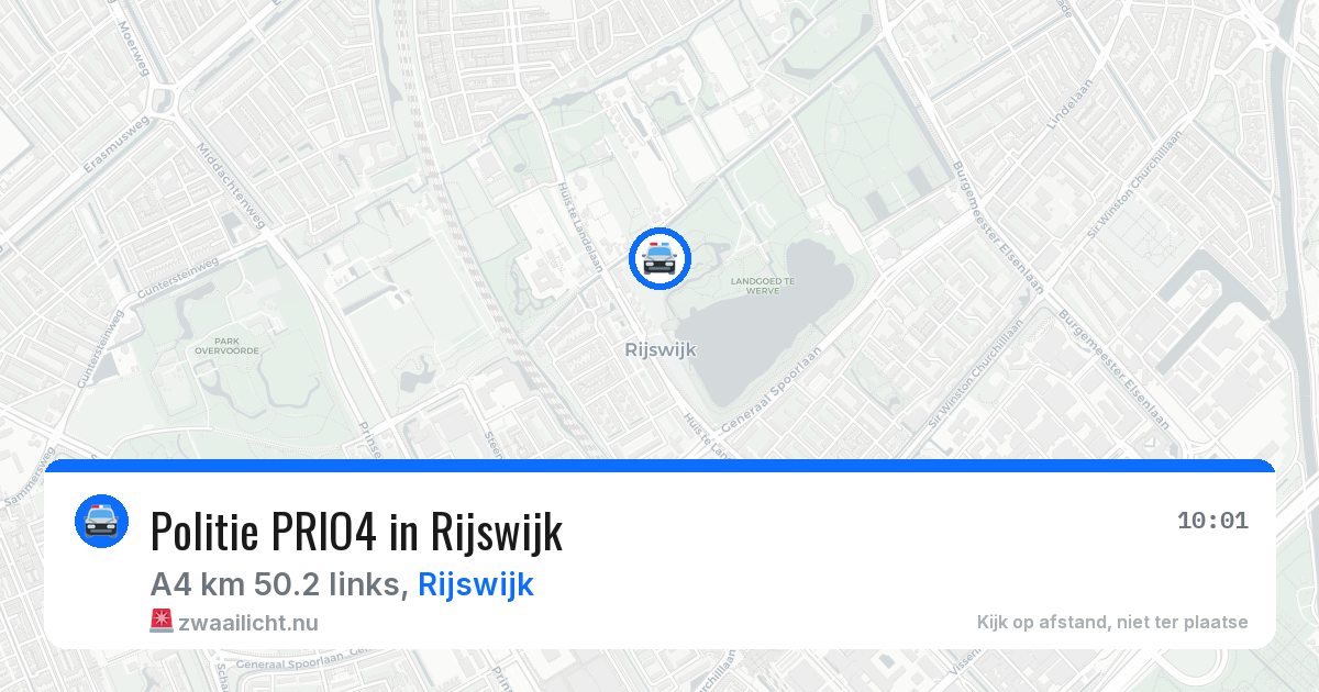 Politie PRIO4 in Rijswijk — 13 jul 2026 | 🚨 Zwaailicht.nu