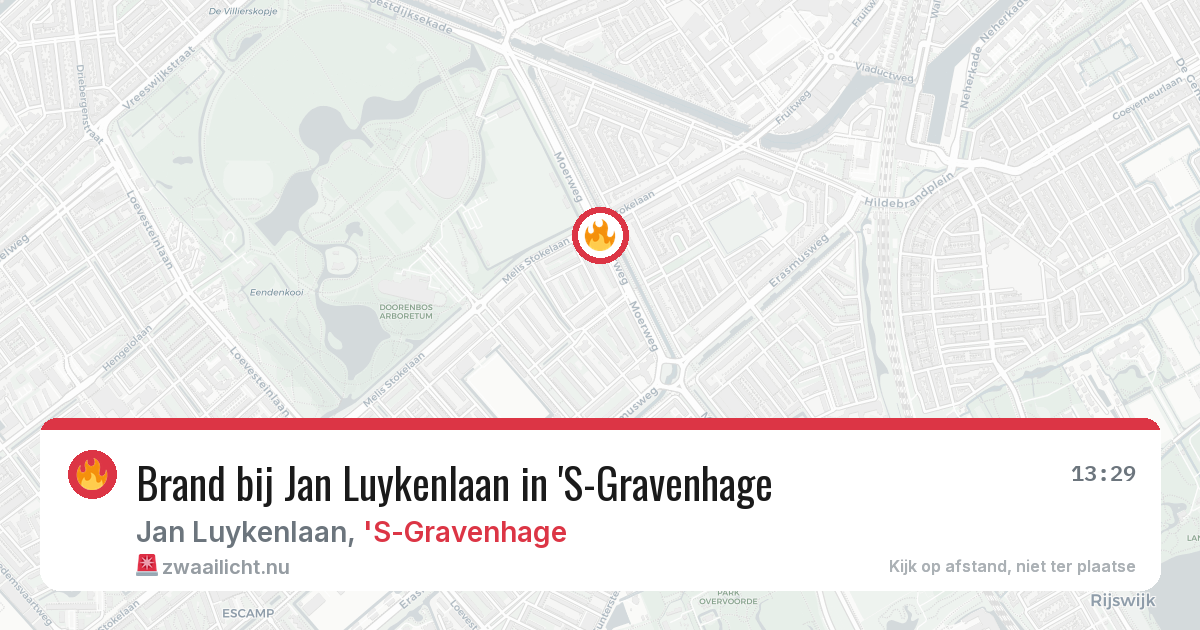 Brand bij Jan Luykenlaan in 'S-Gravenhage — 4 mei 2026