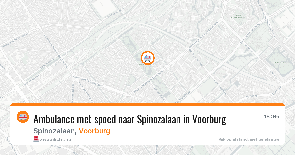 Ambulance met spoed naar Spinozalaan in Voorburg — 27 jan 2026