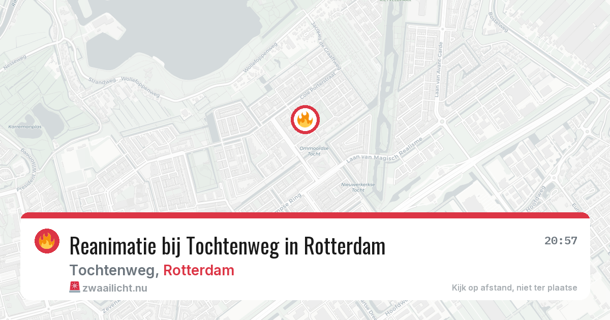 Reanimatie bij Tochtenweg in Rotterdam — 12 apr 2026