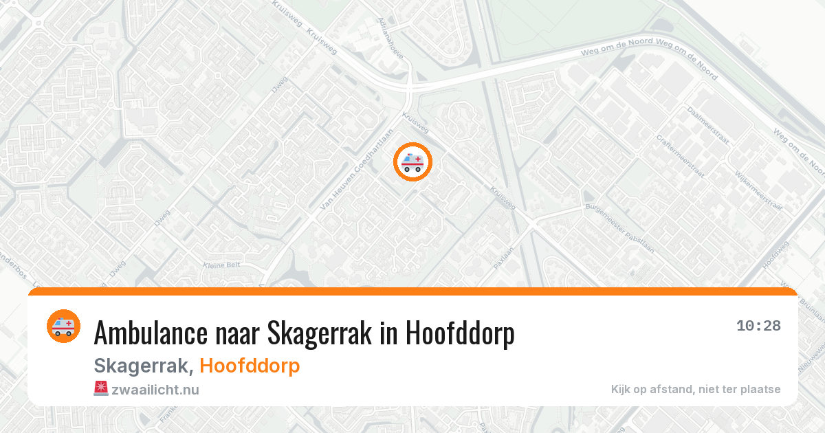 Ambulance naar Skagerrak in Hoofddorp — 20 jul 2026