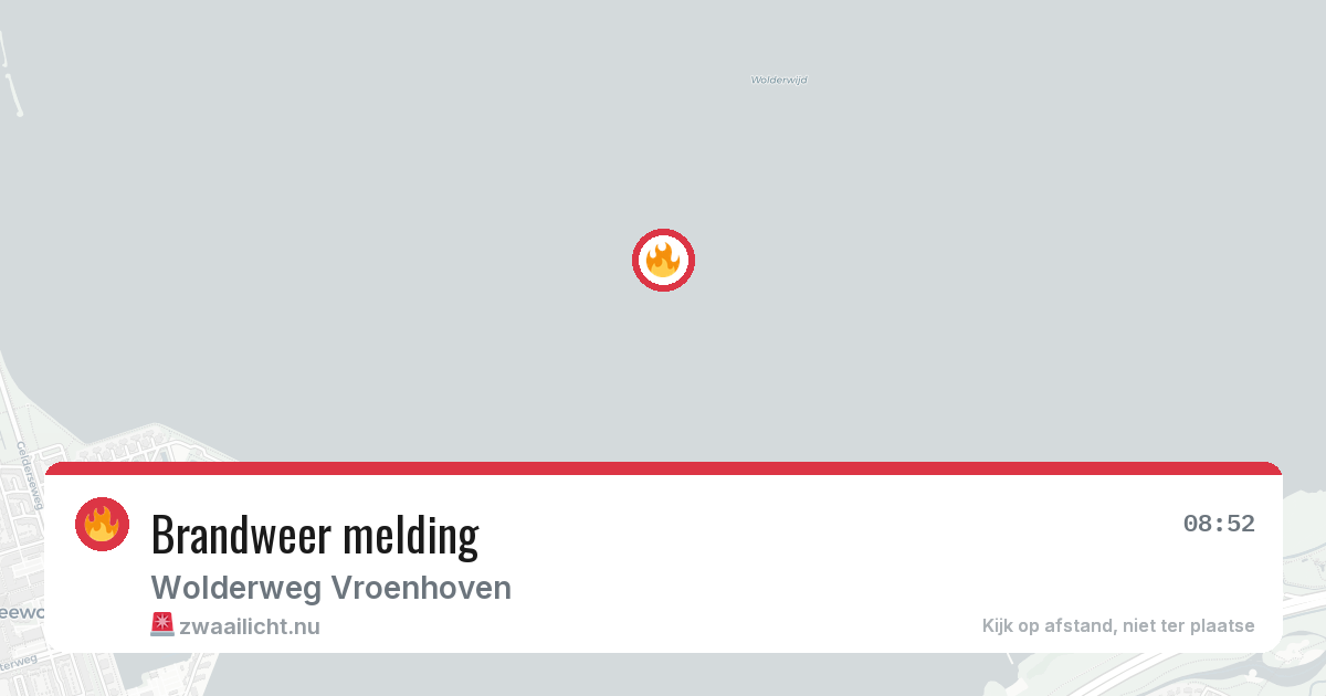 Brandweer melding — 18 jul 2026