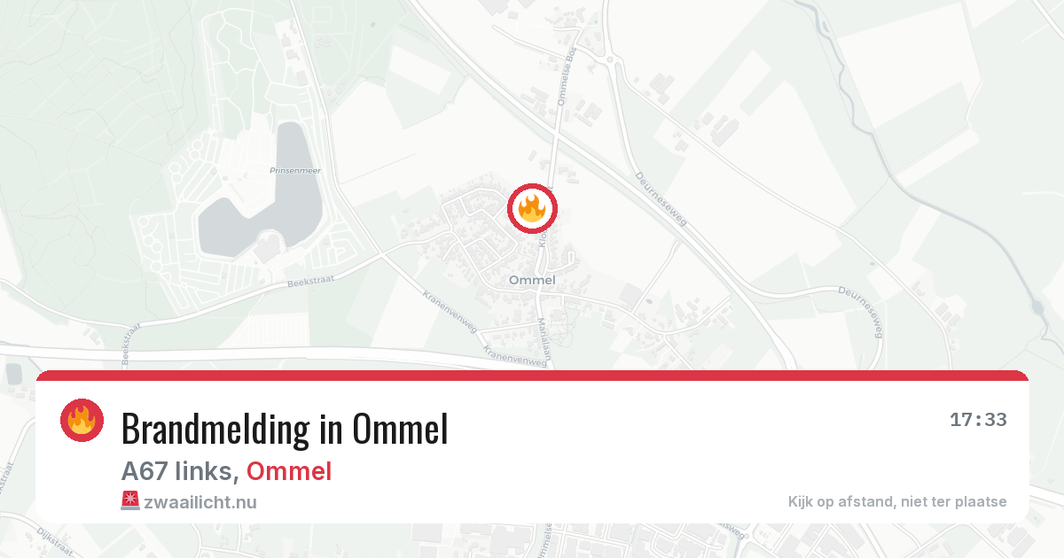 Brandmelding in Ommel — 5 jun 2026