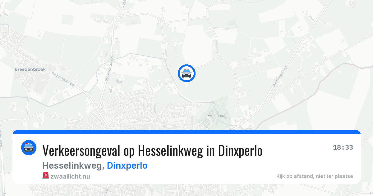 Verkeersongeval op Hesselinkweg in Dinxperlo — 3 jul 2026