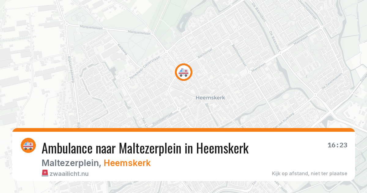 Ambulance naar Maltezerplein in Heemskerk — 10 jul 2026