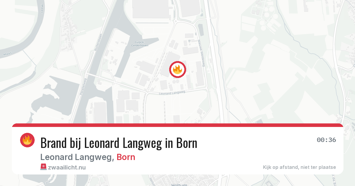 Brand bij Leonard Langweg in Born — 16 jul 2026